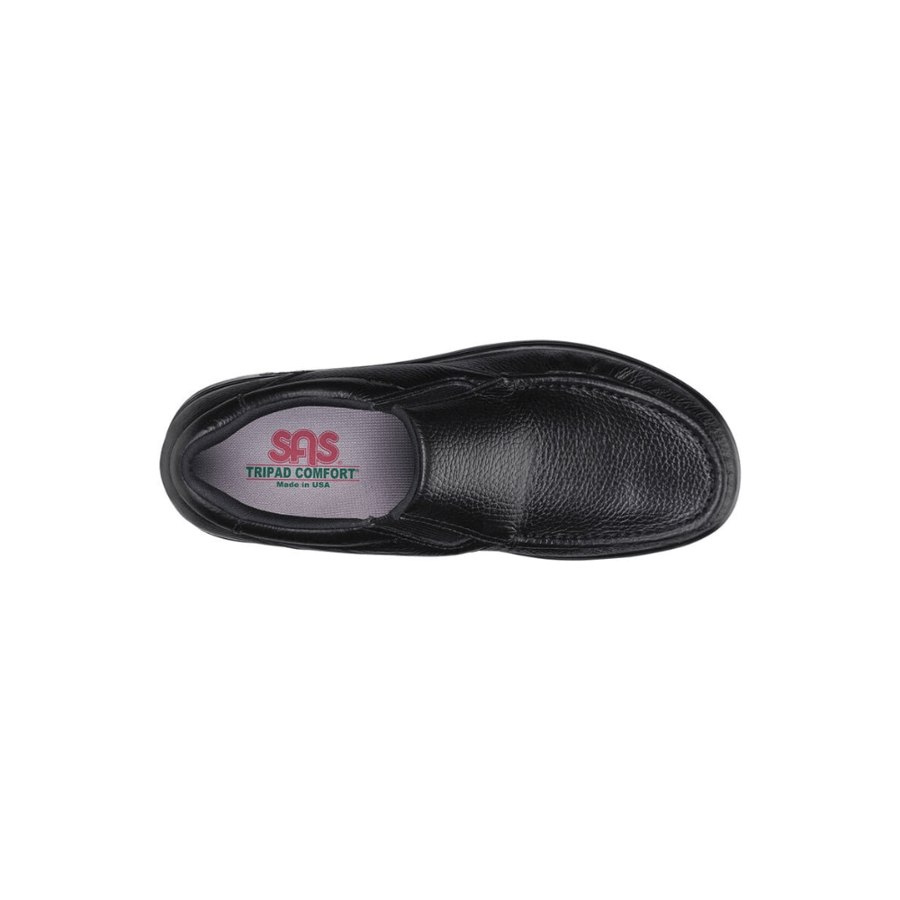 SAS Men's Side Gore - Leather Loafer - Black 2