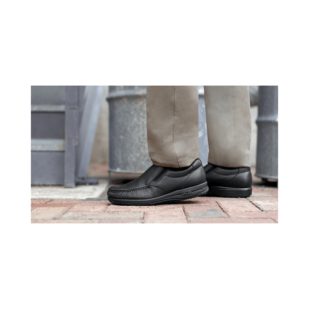 SAS Navigator SR Men's Non Slip Loafer, Black XX Wide 4