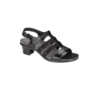 SAS Women's Allegro Strappy Dress Sandal - Black 1