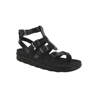 SAS Women’s Aria LX Sandal Ergonomic Comfort Gladiator - Bison 1