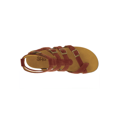 SAS Women’s Aria Sandal Ergonomic Comfort Gladiator - Rust 3