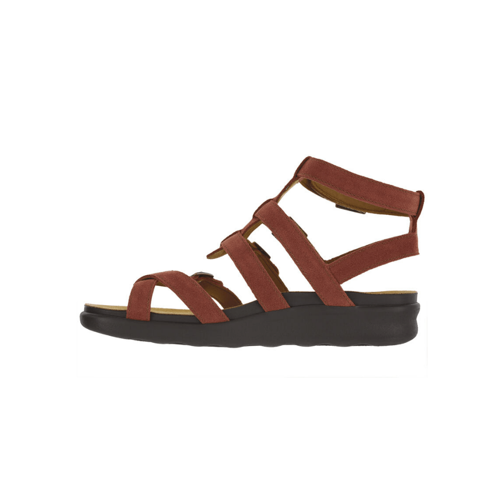 SAS Women’s Aria Sandal Ergonomic Comfort Gladiator - Rust 2