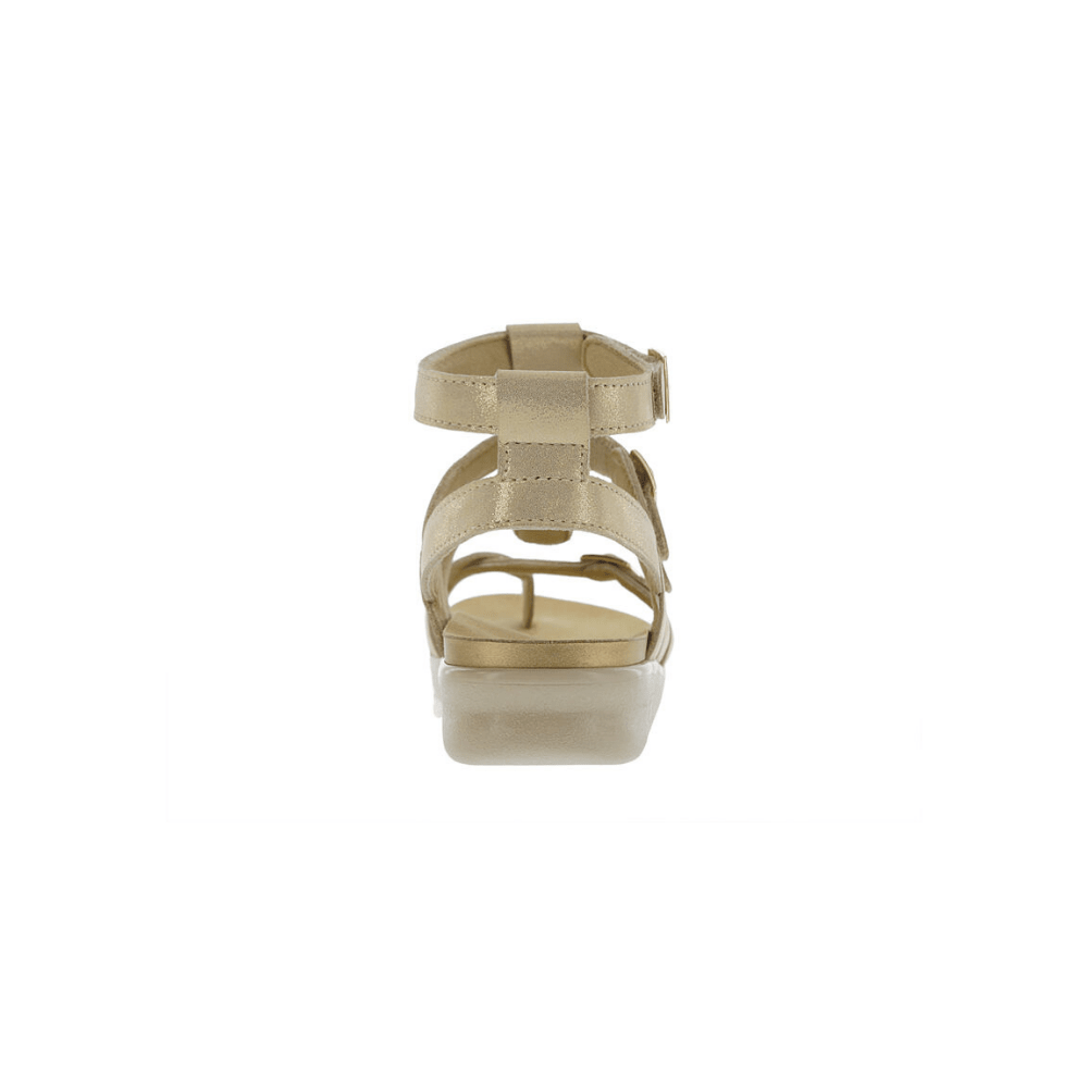 SAS Women’s Aria Sandal Ergonomic Comfort Gladiator - Soft Gold 6