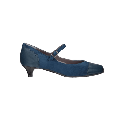 SAS Women's Cate Mary Jane Heel Comfortable Dress Shoe - Navy 3