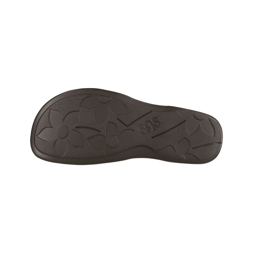 SAS Women’s Clover Triple-Strap Leather Sandal – Navy Multi 6