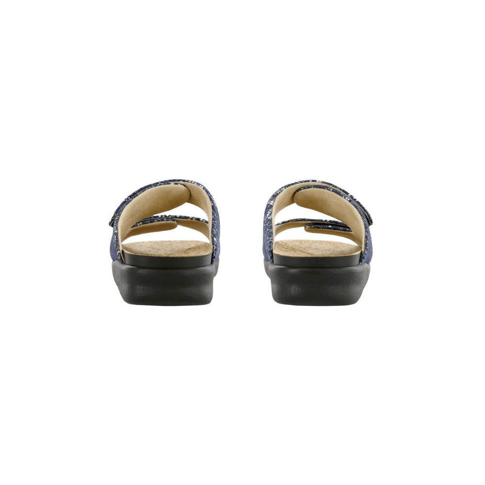 SAS Women's Cozy - Comfort Adjustable Sandal - Multisnake Navy 4
