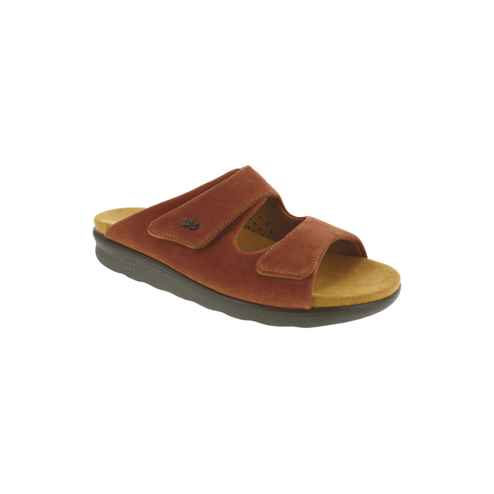 SAS Women's Cozy - Comfort Adjustable Sandal - Rust 1
