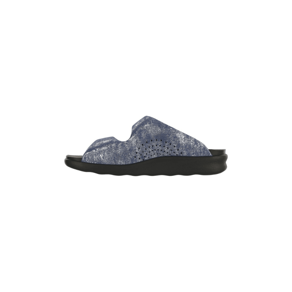 SAS Women's Cozy - Comfort Adjustable Sandal - Silver Blue 5