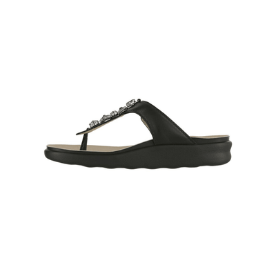 SAS Women's Dazzle Sandal - Black Silver 4