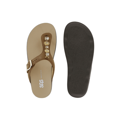 SAS Women's Dazzle Sandal - Brown Gold 2
