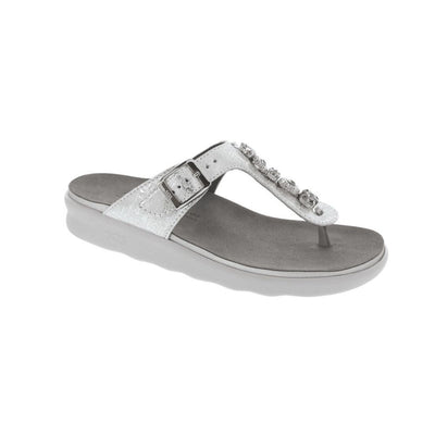 SAS Women’s Dazzle Sandal - Shiny Silver 1