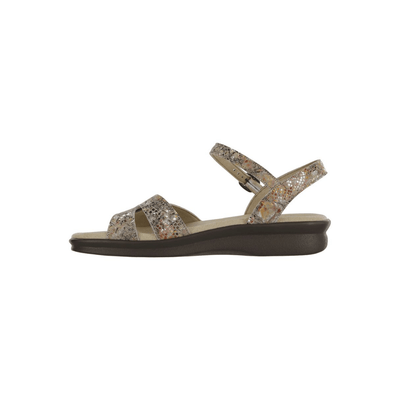 SAS Women's Duo - Quarter Strap Comfort Sandal - Multisnake Taupe 5