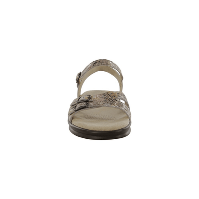 SAS Women's Duo - Quarter Strap Comfort Sandal - Multisnake Taupe 3