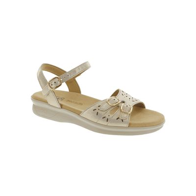 SAS Women's Duo - Quarter Strap Comfort Sandal - Soft Gold 1