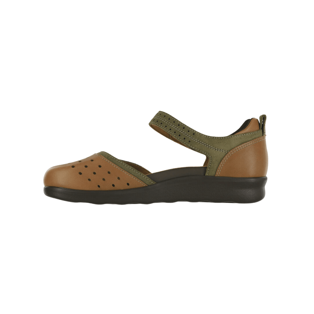 SAS Women's Eden Mary Jane Comfortable Flat Shoe - Desert Sage 5
