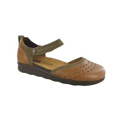 SAS Women's Eden Mary Jane Comfortable Flat Shoe - Desert Sage 1