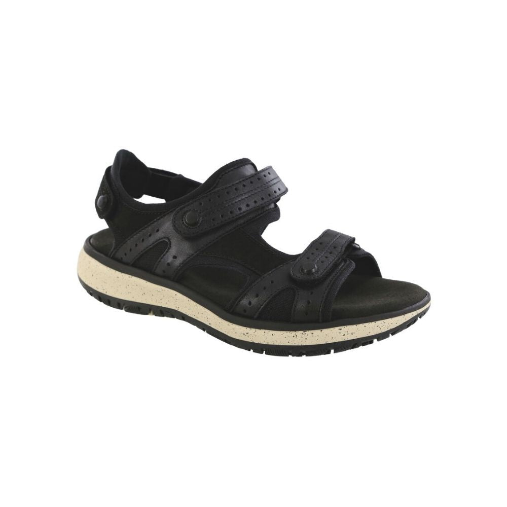 SAS Women’s Embark Outdoor Comfort Adjustable Sandal - Black Ash 1