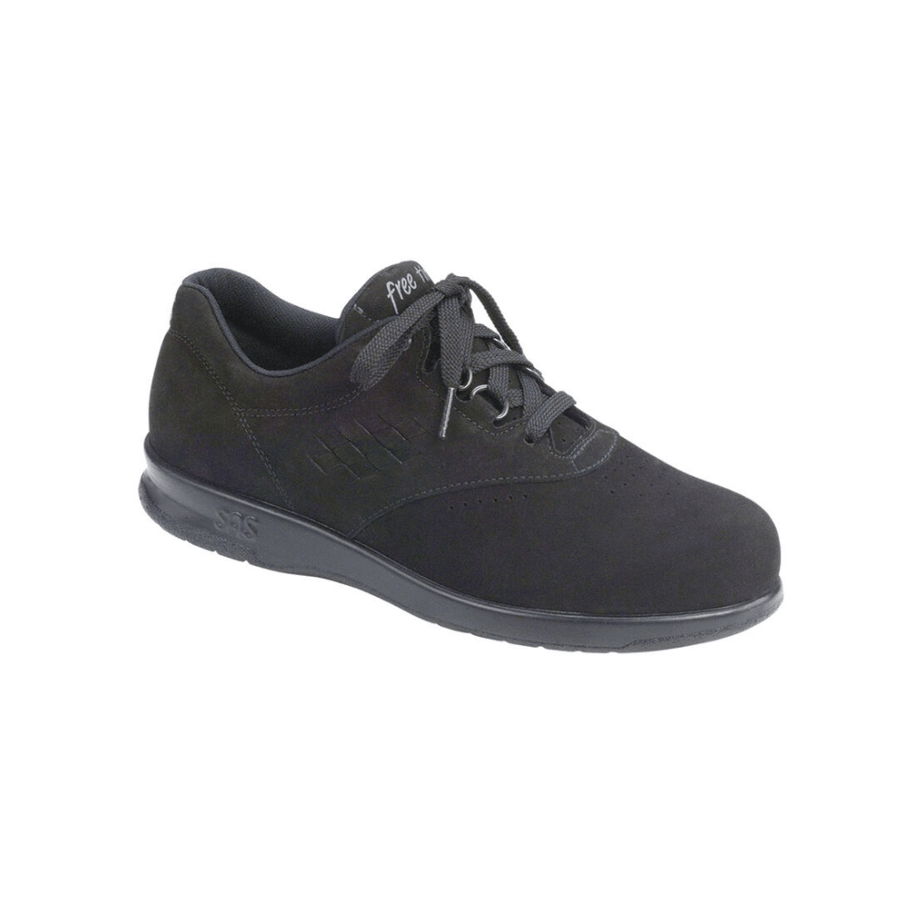 SAS Women's Free Time Nubuck Walking Shoes - Charcoal 1