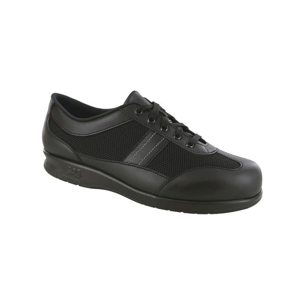 SAS Women's FT Mesh Lace-Up Walking Shoe – Black 1