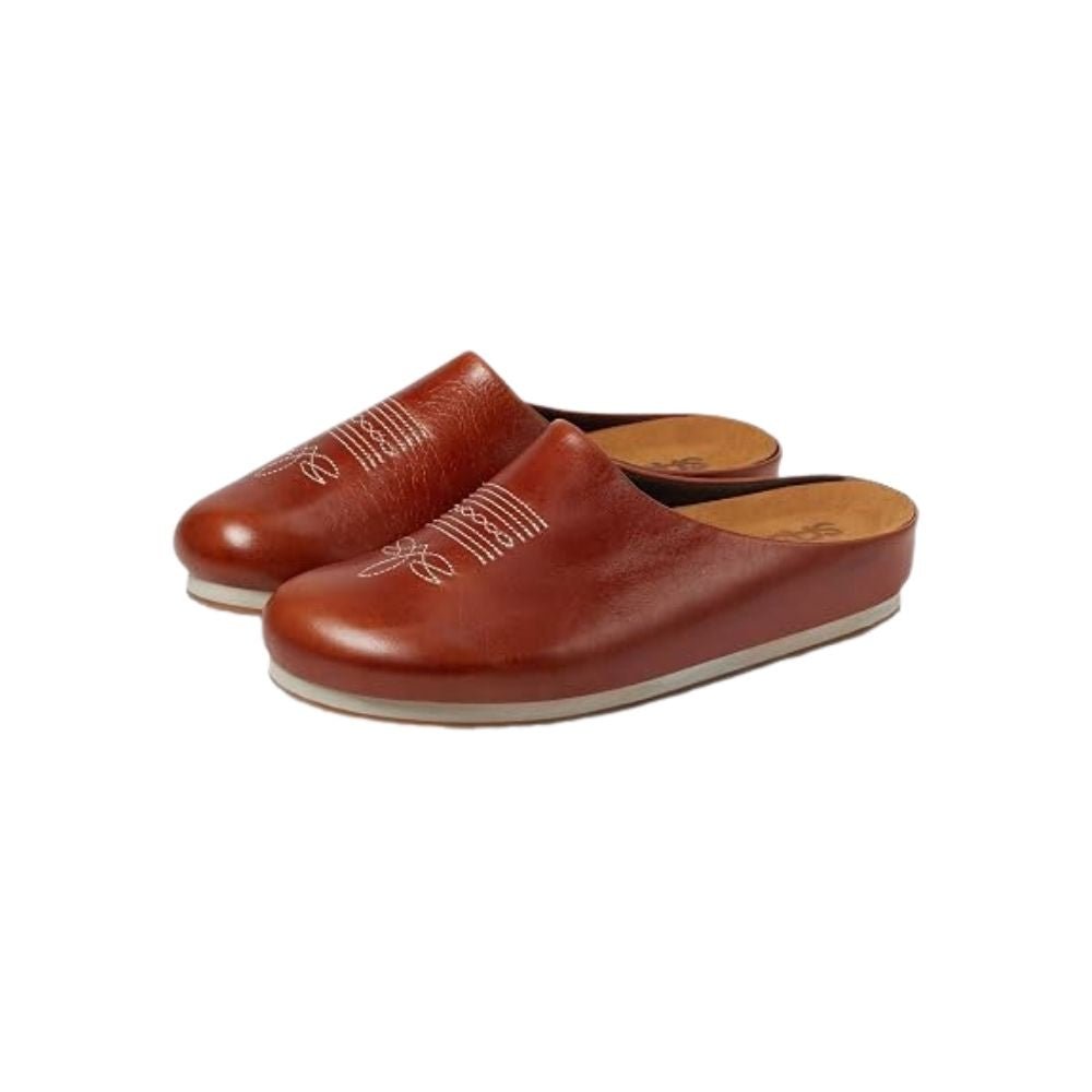 SAS Women's Hinny Leather Support Clog - Chestnut 7