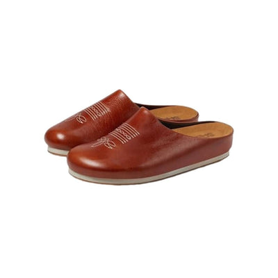 SAS Women's Hinny Leather Support Clog - Chestnut 7