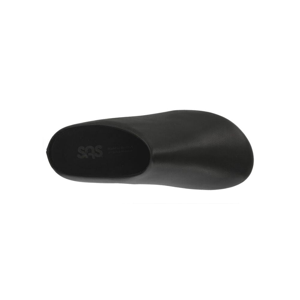 SAS Women's Hinny Leather Support Clog - Matte Black 4