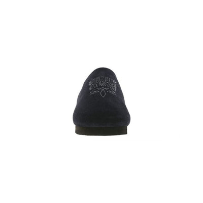 SAS Women's Hinny Leather Support Clog - Navy Suede 5