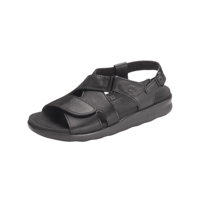SAS Women's Huggy Cross Strap Adjustable Sandal - Black 6