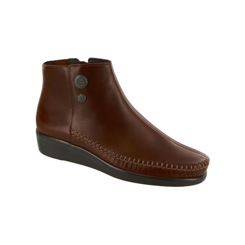 SAS Women's Jade Comfort Ankle Bootie – Walnut 1