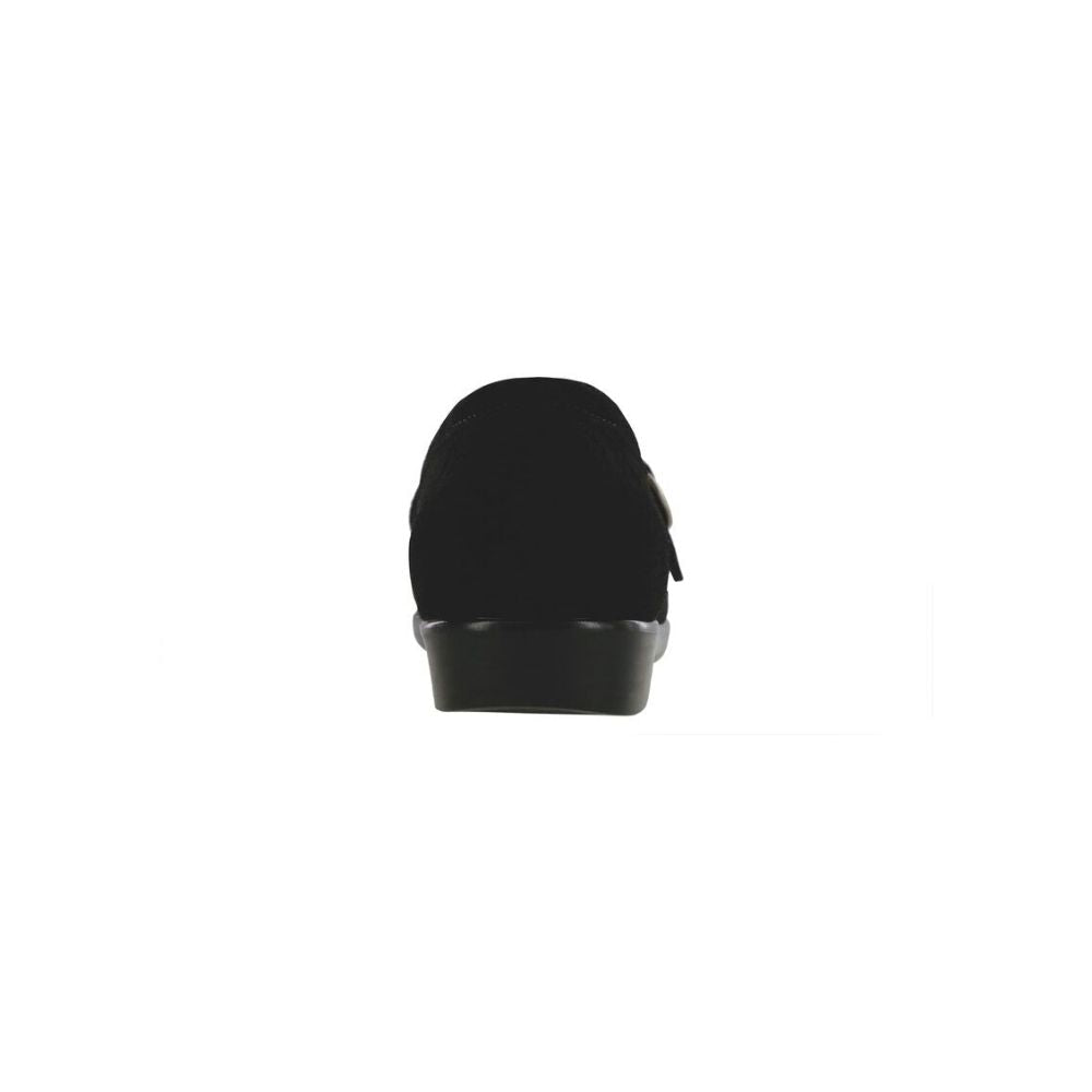 SAS Women’s Lara Moccasin Loafer Lightweight Comfort Slip-On - Black Suede 4
