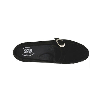 SAS Women’s Lara Moccasin Loafer Lightweight Comfort Slip-On - Black Suede 2