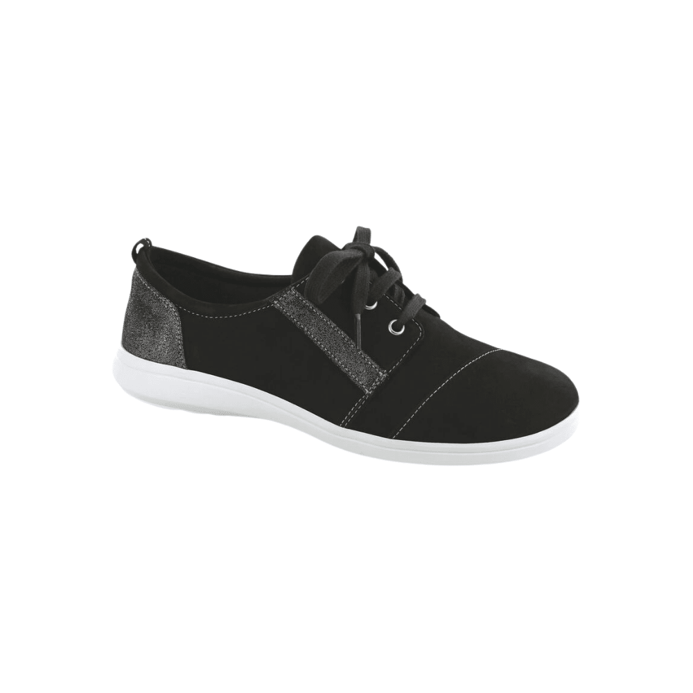 SAS Women's Marnie Lace Up Sneaker - Black / Sparkle 1