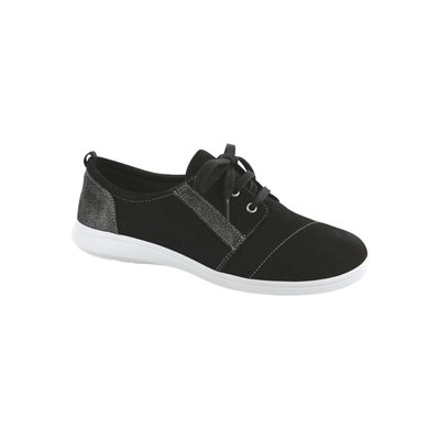 SAS Women's Marnie Lace Up Sneaker - Black / Sparkle 1