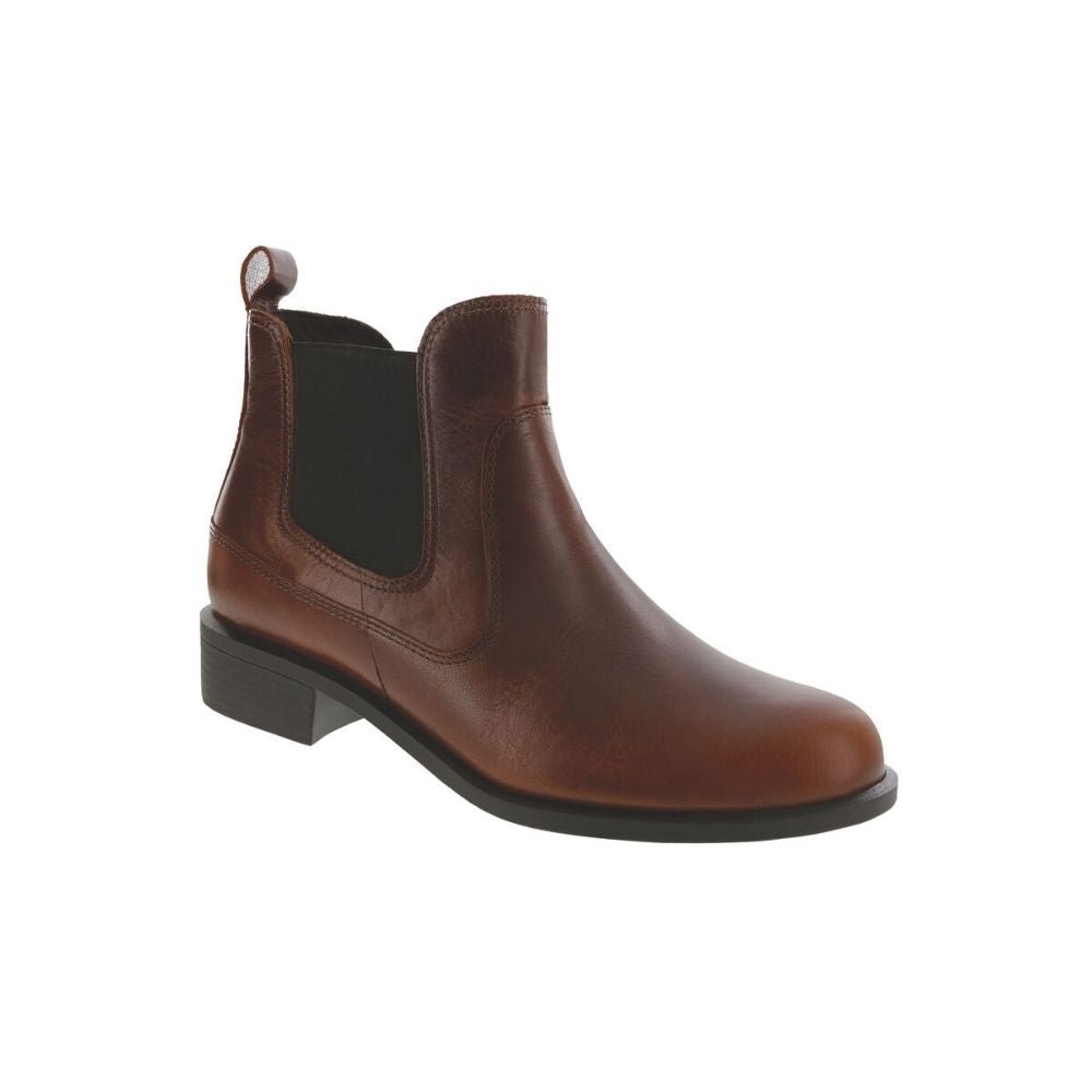 SAS Women’s Mojo Leather Comfort Ankle Boot - Walnut 1