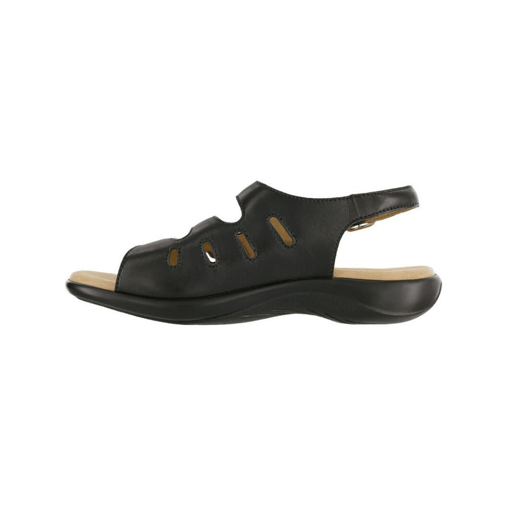 SAS Women's Mystic Adjustable Strappy Sandal - Black 5