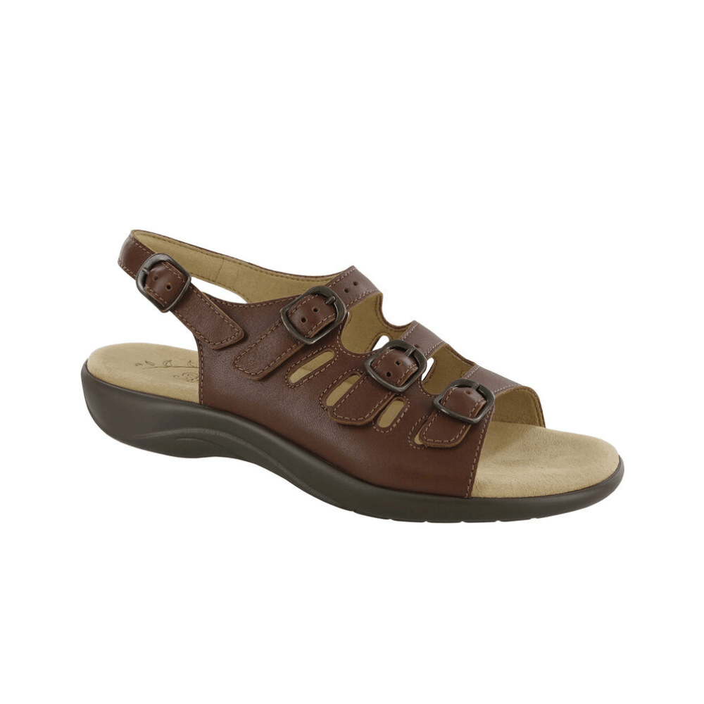 SAS Women's Mystic Adjustable Strappy Sandal - Henna Smooth 1