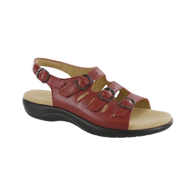SAS Women's Mystic Adjustable Strappy Sandal - Ruby 1