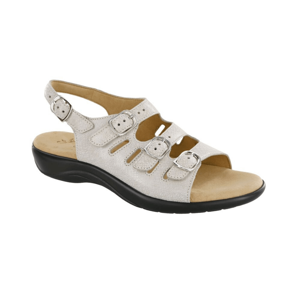 SAS Women's Mystic Adjustable Strappy Sandal - Web Linen 1