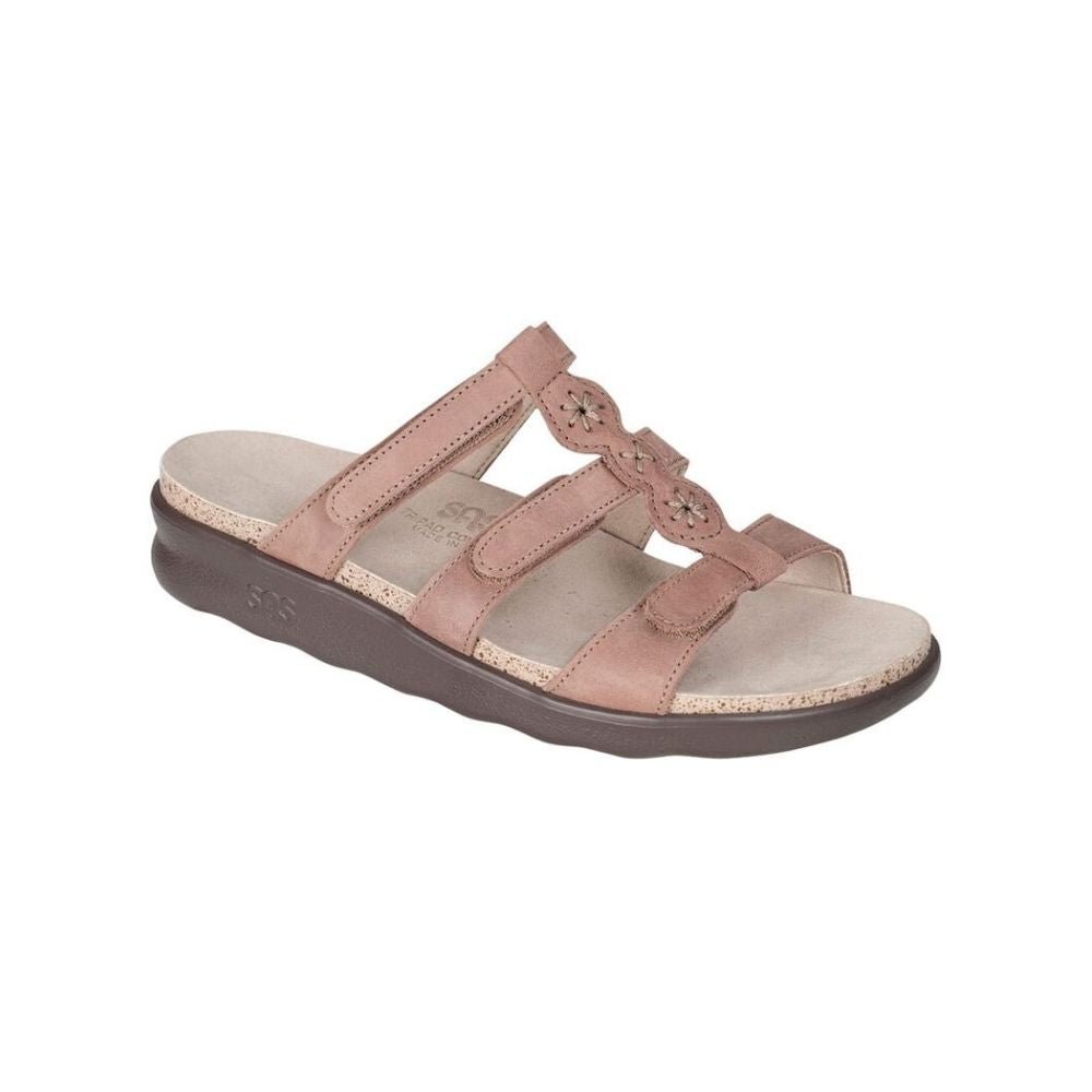 SAS Women’s Naples Adjustable Comfort Sandal Slide- Praline 1