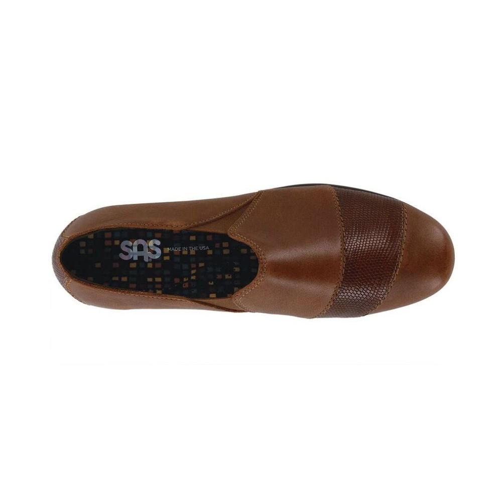 SAS Women’s Nora Slip-On Shoe – Auburn / Lizard 2