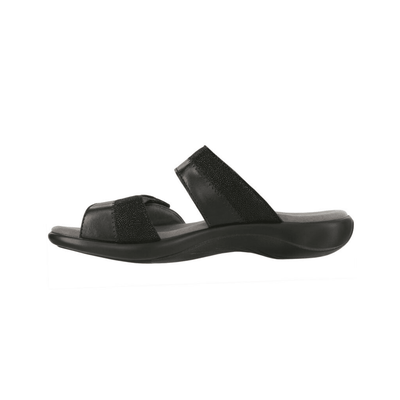 SAS Women's Nudu Slide Comfort Leather Sandal - Midnight 5