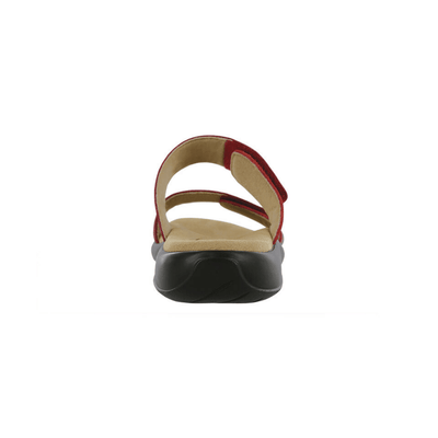 SAS Women's Nudu Slide Comfort Leather Sandal - Ruby/Cabernet 4