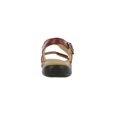 SAS Women's Nudu Slide Handcrafted Comfort Leather Sandal - Ruby/Cabernet 4