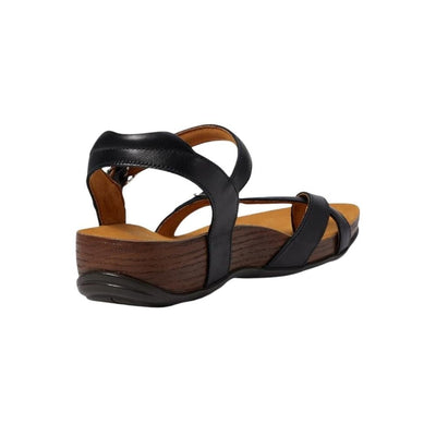 SAS Women's Pampa Leather Comfort Ankle-Strap Sandal - Black 4