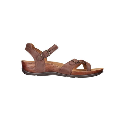 SAS Women's Pampa Leather Comfort Ankle-Strap Sandal - Chocolate 3