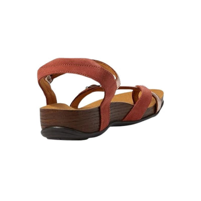 SAS Women's Pampa Leather Comfort Ankle-Strap Sandal - Copper 6
