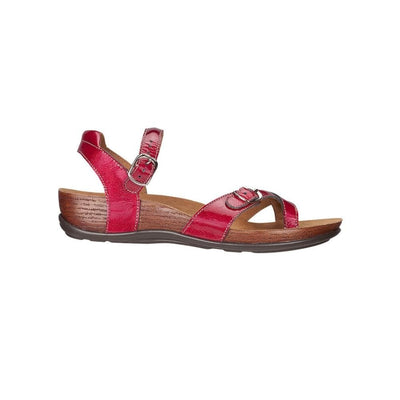 SAS Women's Pampa Leather Comfort Ankle-Strap Sandal - Lipstick 2