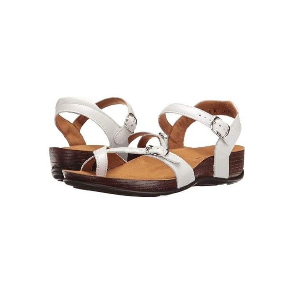 SAS Women's Pampa Leather Comfort Ankle-Strap Sandal - Pearl White 2