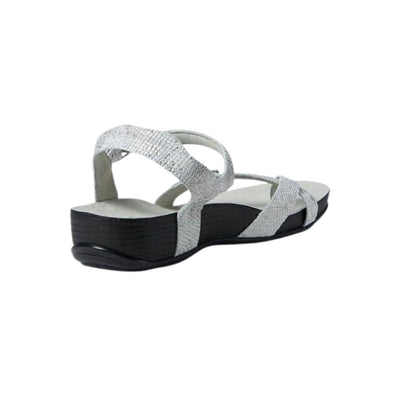 SAS Women's Pampa Leather Comfort Ankle-Strap Sandal - Plata 5