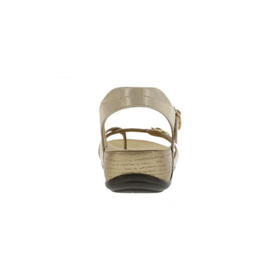 SAS Women's Pampa Leather Comfort Ankle-Strap Sandal - Soft Gold 5